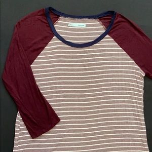 Maurice’s 3/4 sleeve baseball tee